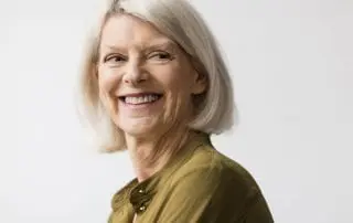 thoughtful senior woman