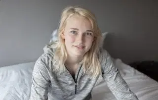 portrait of smiling girl